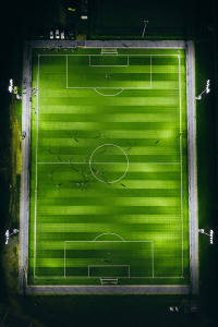 Soccer field from above - Campo de futebol de cima